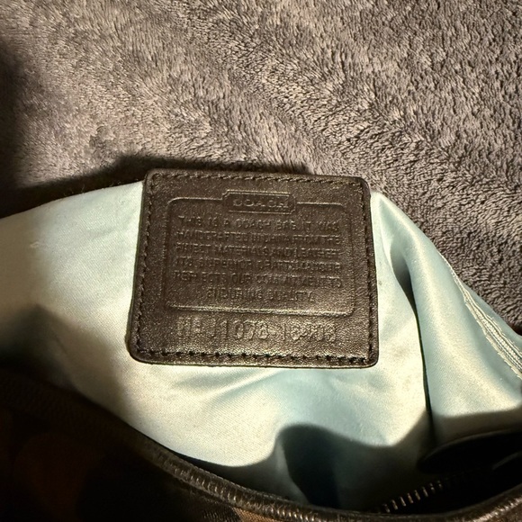 Coach Collette Signature Jacquard & Black SnakePrinted Leather bag EUCAuthentic - Picture 11 of 13